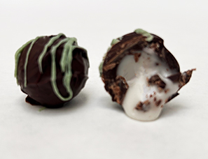 a photo of our Mint Chocolate Truffles